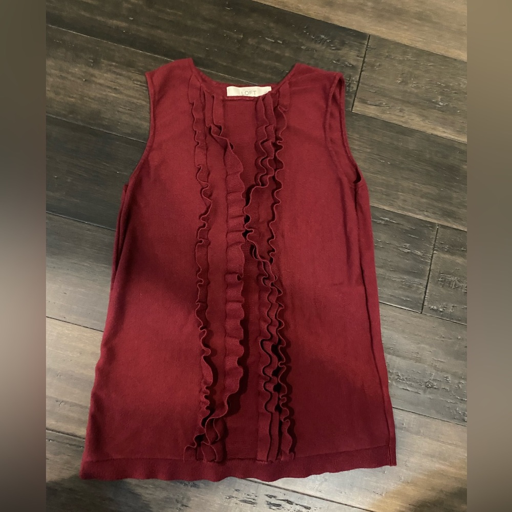 Xs petite loft ruffle tank